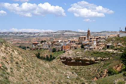 Village dans le dsert.