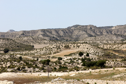 Terre désertique d'Aragon.