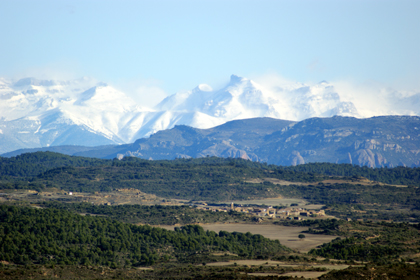 Paysage de montagnes aragonaises.